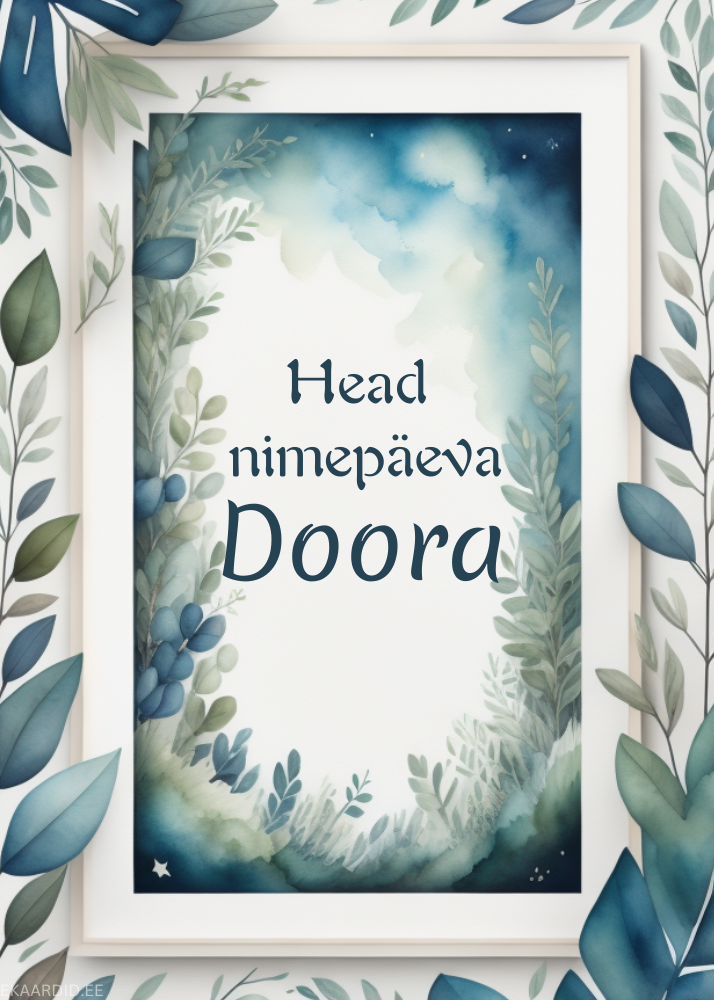 Head nimepäeva, Doora!