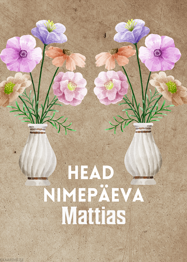 Head nimepäeva, Mattias!