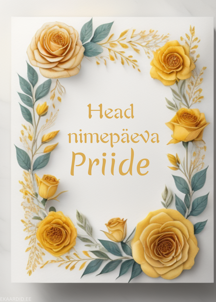 Head nimepäeva, Priide!