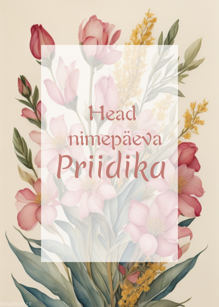 Head nimepäeva, Priidika!