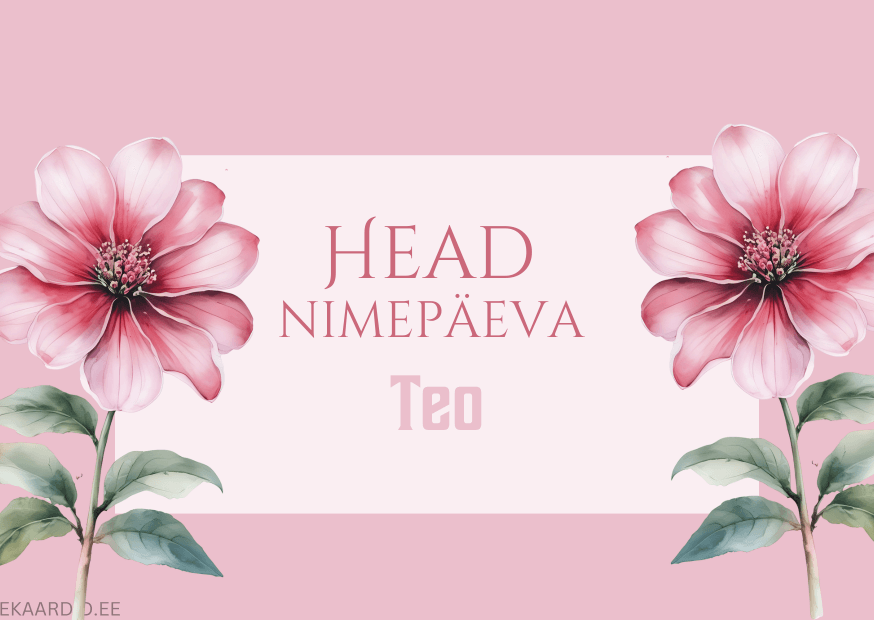 Head nimepäeva, Teo!