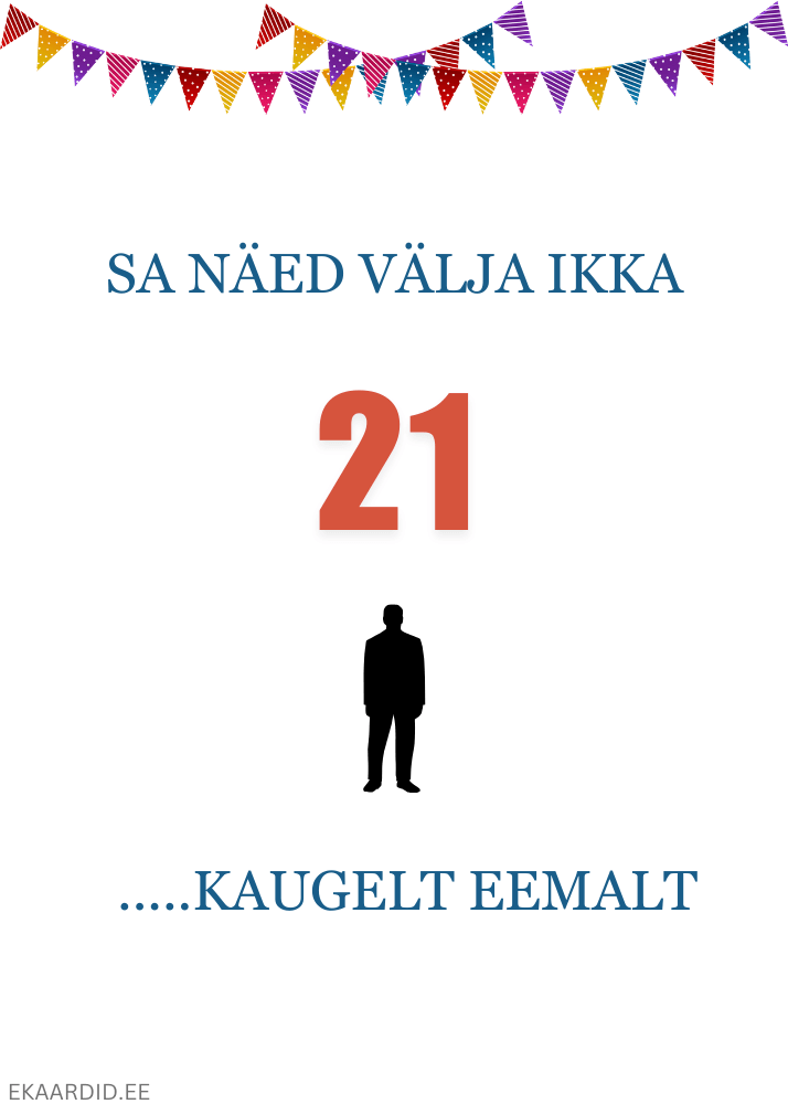 21. sünnipäevakaart: kaugelt eemalt