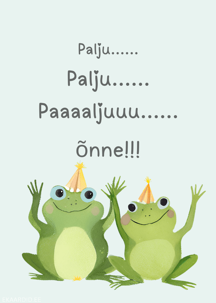 Kaks konna soovivad palju õnne!