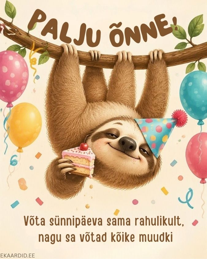 Laisikuga humoorikas sünnipäevakaart