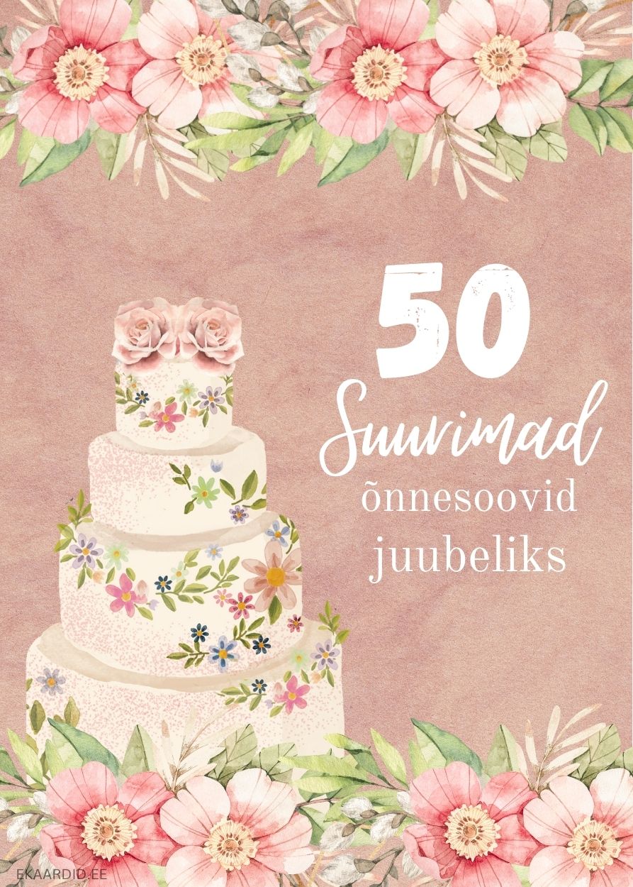 50. juubeliks õnnitluskaart