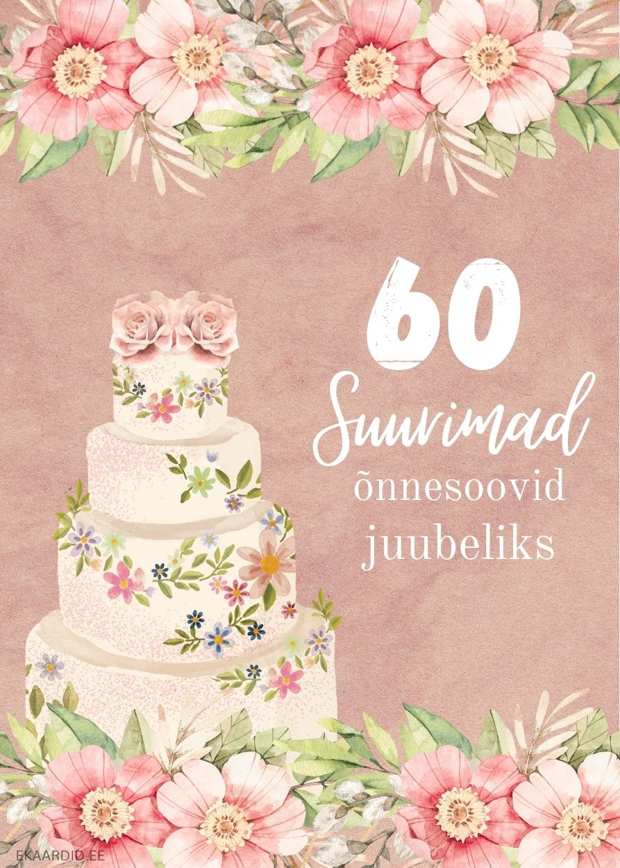 60. juubeliks õnnitluskaart