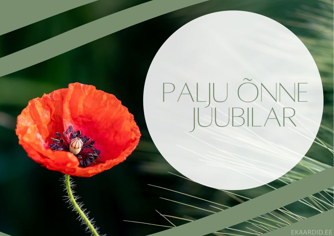 Juubelikaart punase mooniga