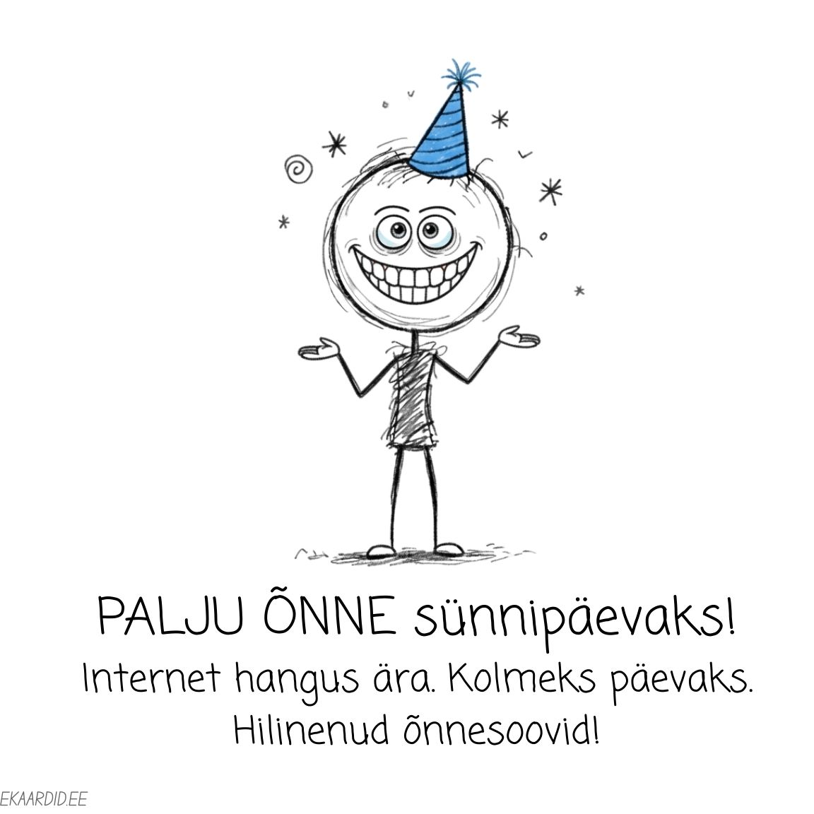 Hilinenud õnnesoov kriipsujukuga