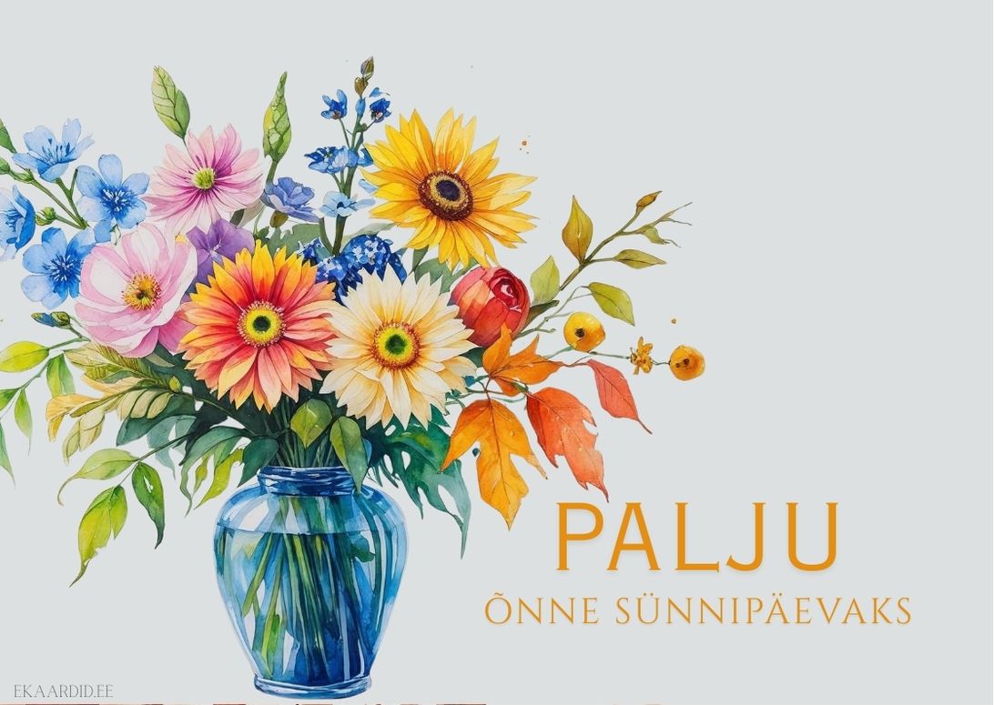 Lilledes sünnipäevakaart