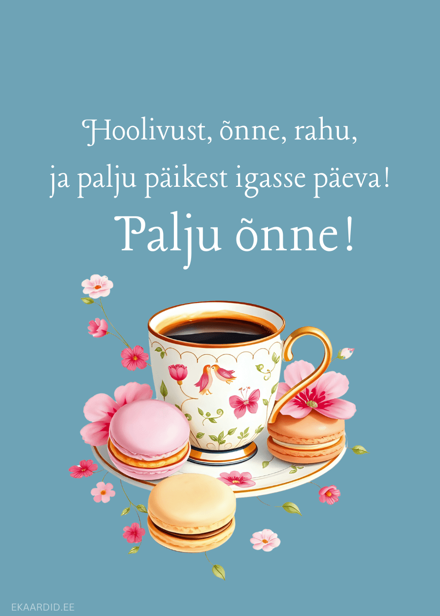 Soojad õnnesoovid kaardiga