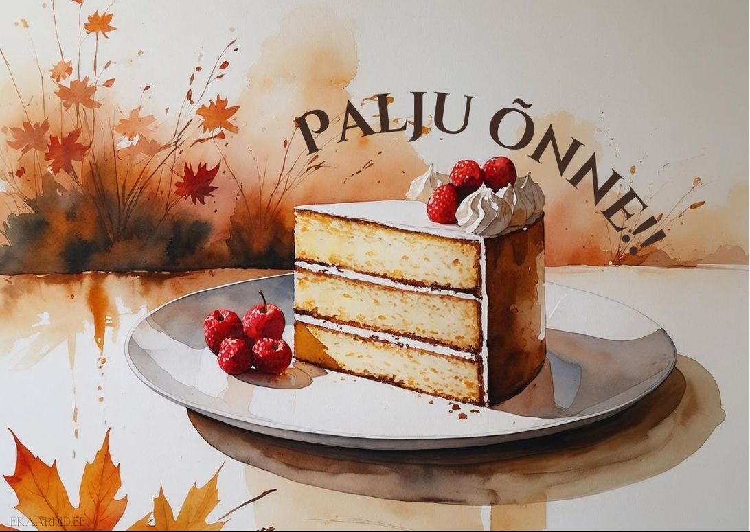 Maitsev kookisünnipäevakaart