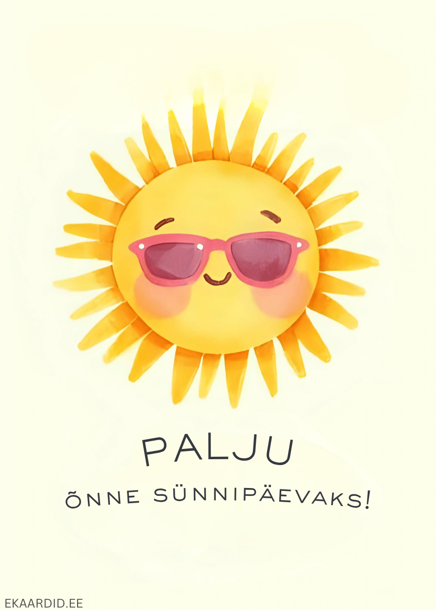 Päikeseline sünnipäevakaart