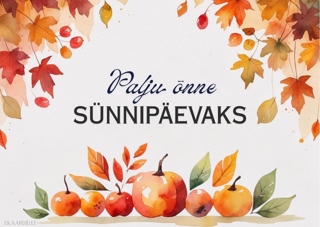 Sügisene sünnipäevakaart