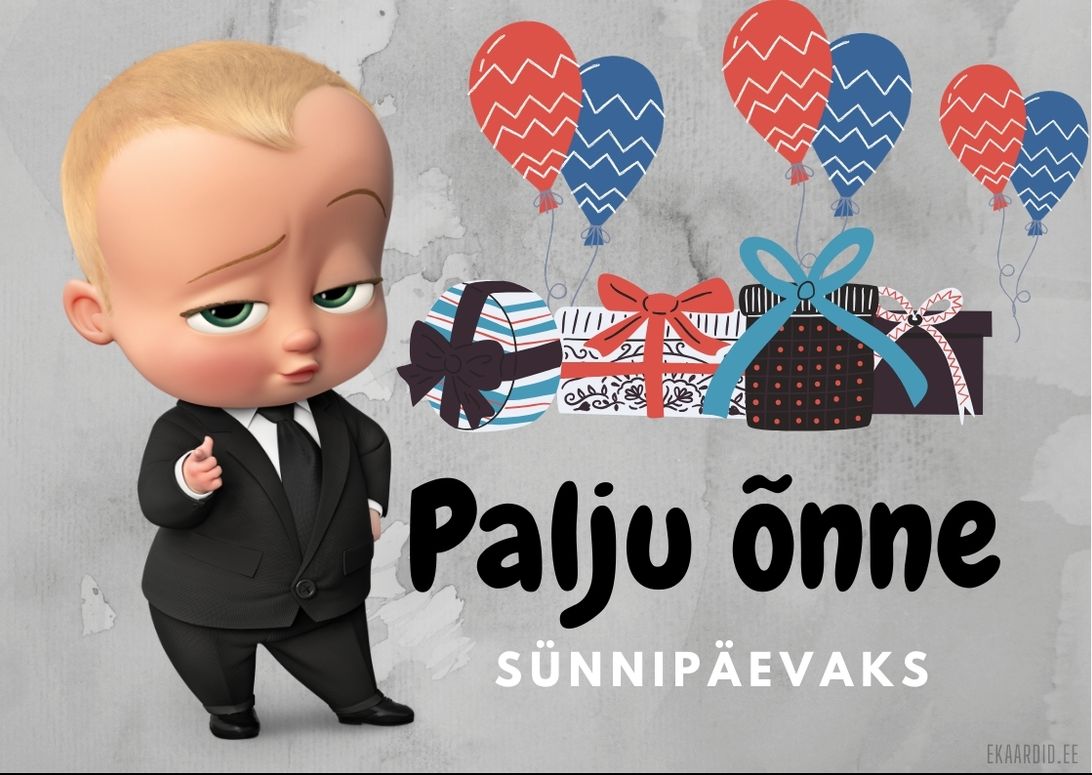 Boss Baby sünnipäevakaart