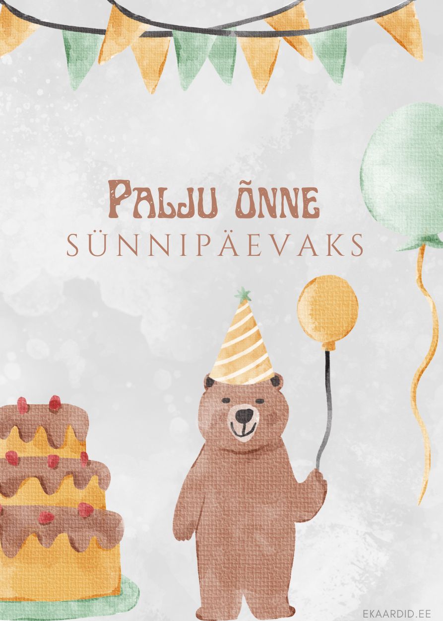 Karu sünnipäevakaart