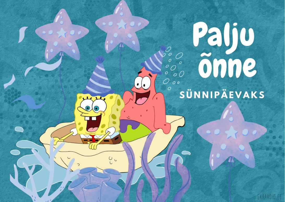 Käsnakalle sünnipäevakaart