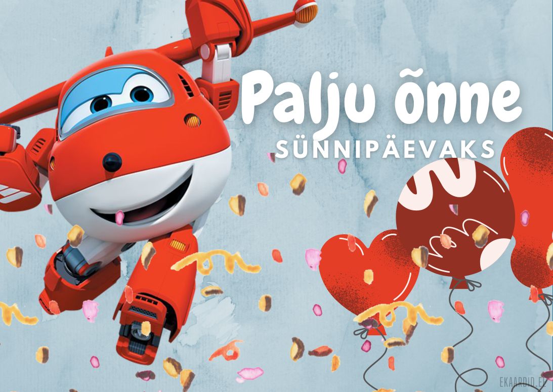 Lennukisõbra sünnipäevakaart