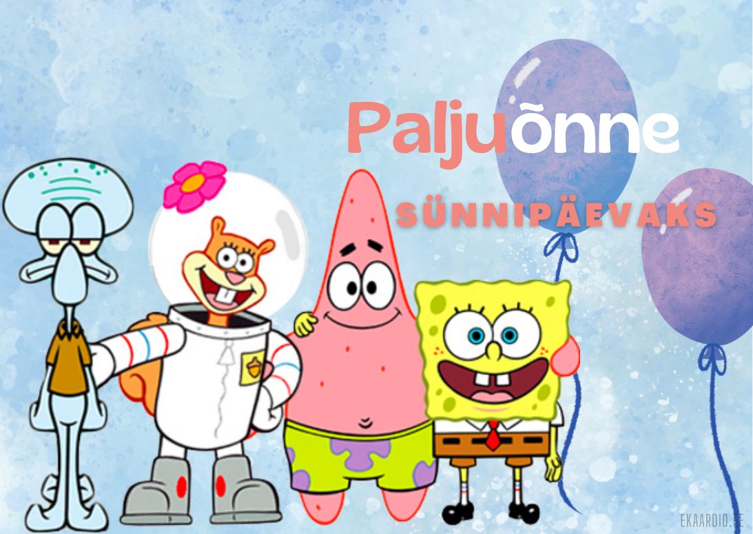 SpongeBobi sünnipäevakaart