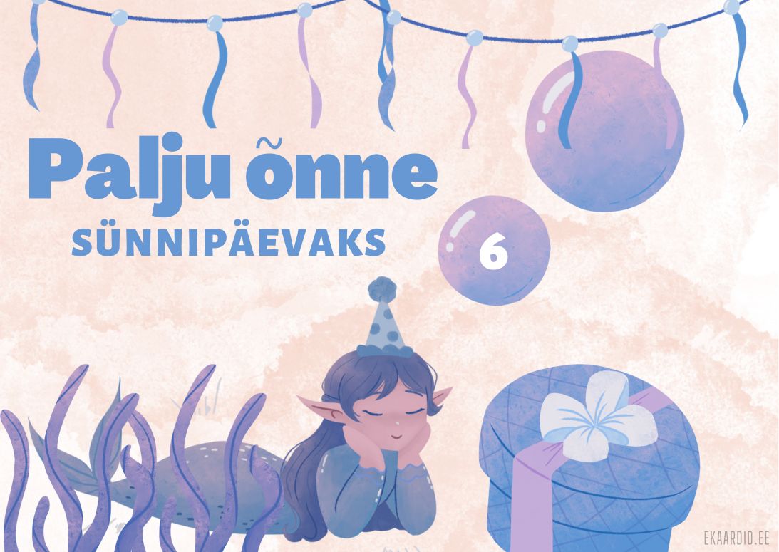 Merineitsi sünnipäevakaart 6