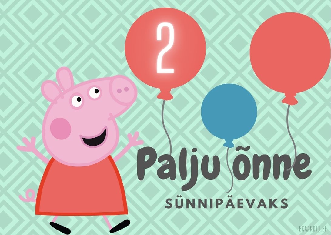 Peppa Sea sünnipäevakaart