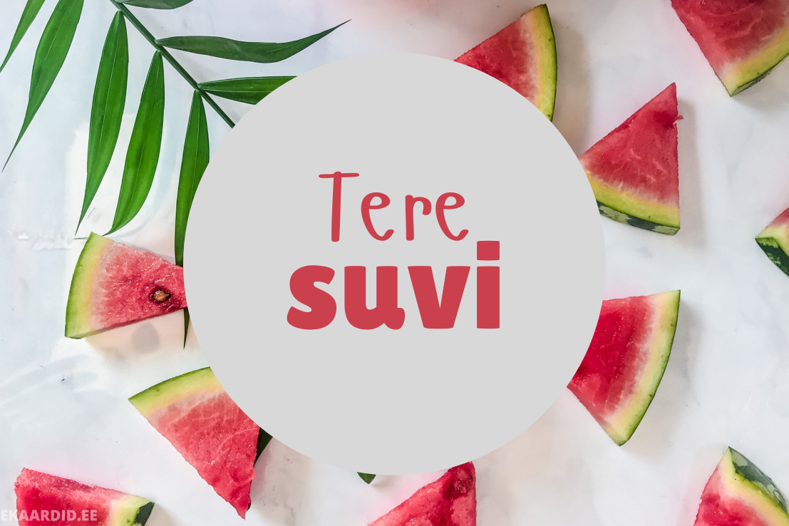 Suvine tervituskaart arbuusiga