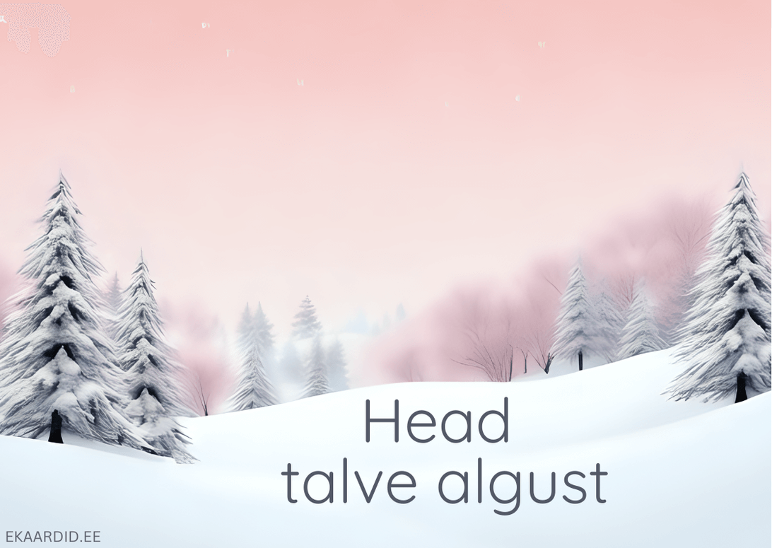 Talve alguse tervituskaart