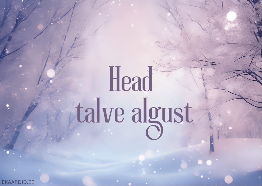 Talve alguse tervituskaart