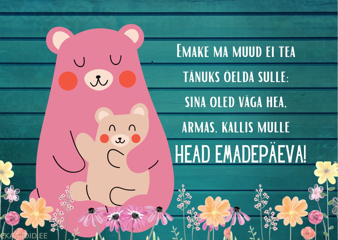 Armas karu-ema ja -poja Emadepäevakaart