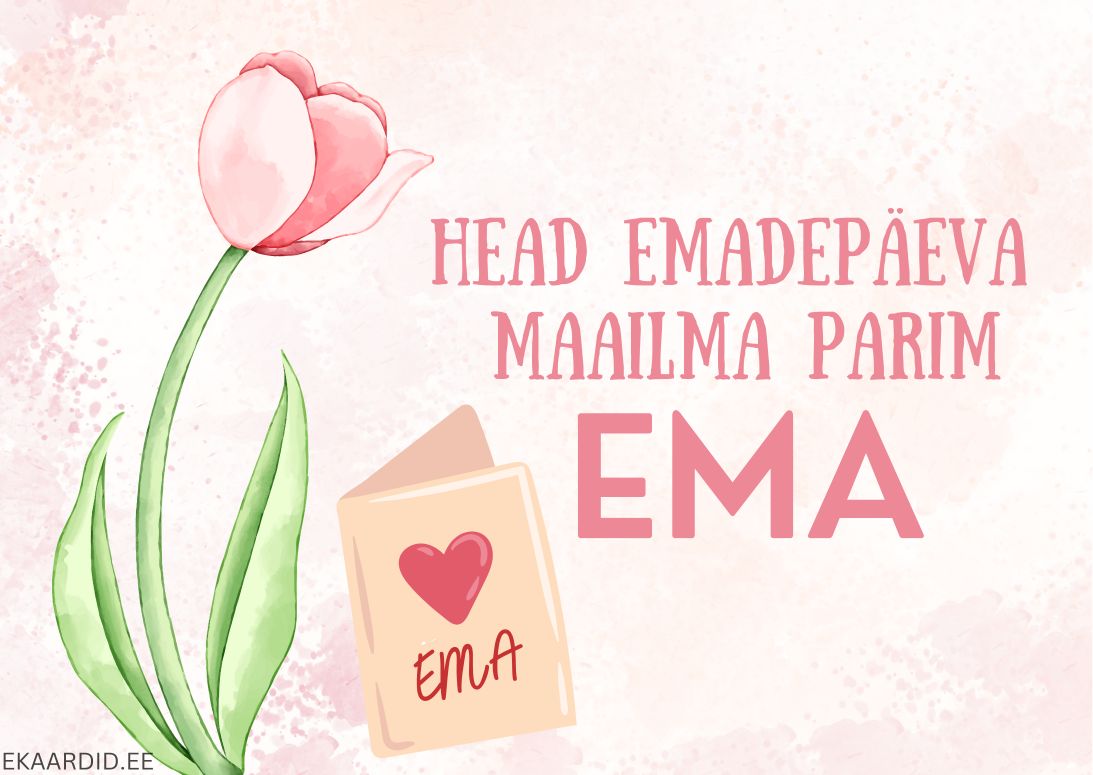 Emadepäeva kaart tulbiga