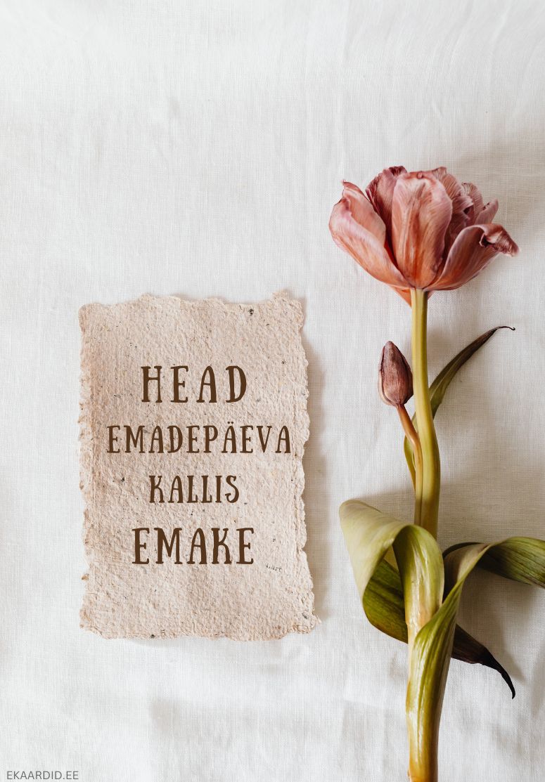 Lihtne ja elegantne emadepäevakaart