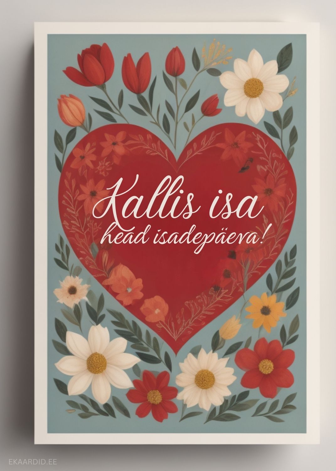 Isade päeva kaart südamega