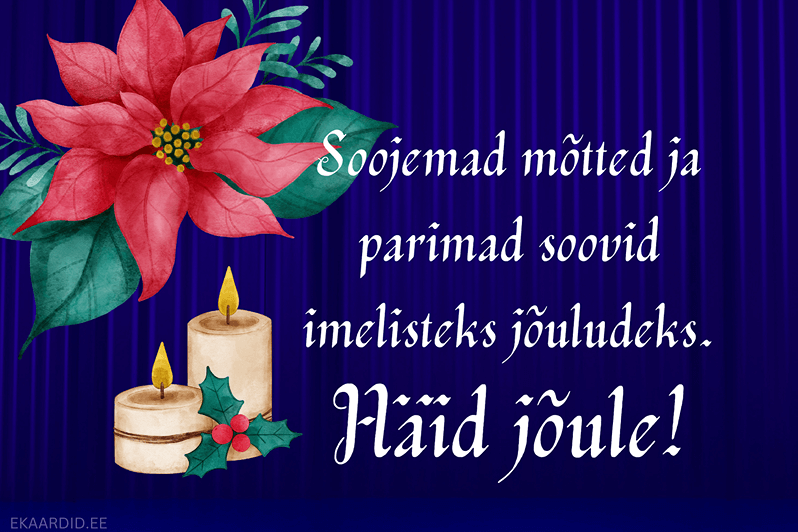 Jõulukingitus: soojad jõulusoovid