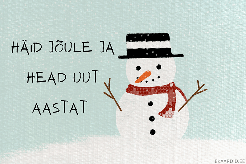 Lumememme jõulukaart