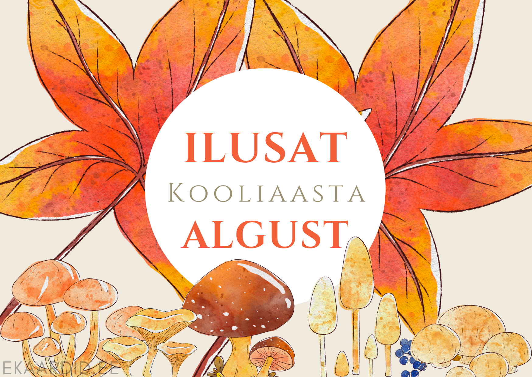 Sügisene kooliaasta alguse kaart