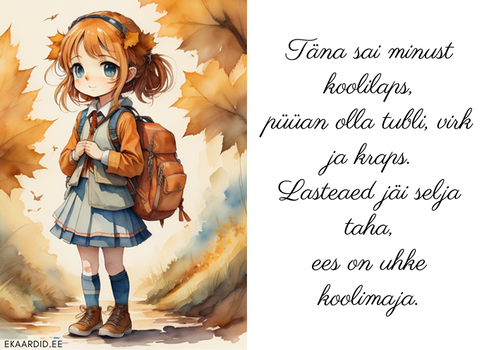 Sügisene kooliteema kaart