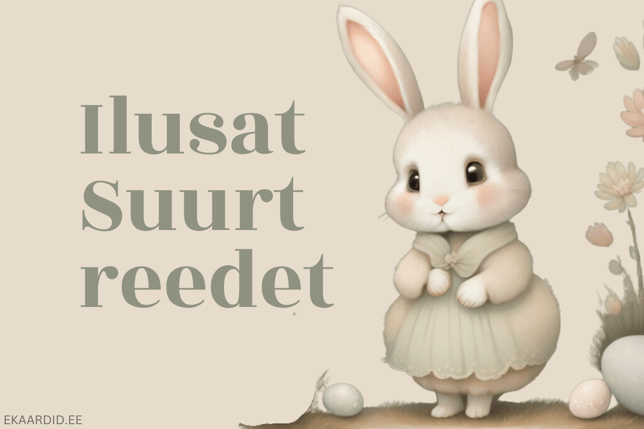 Lihavõttejänes pastelsetes toonides
