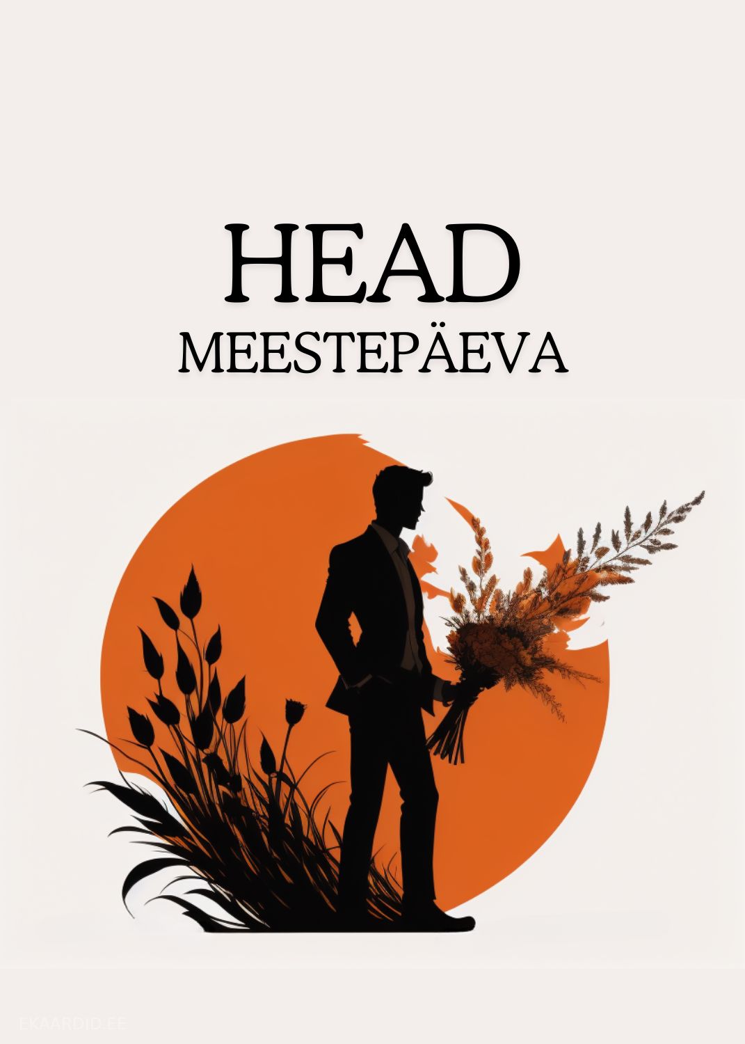Elegantne Meestepäeva kaart