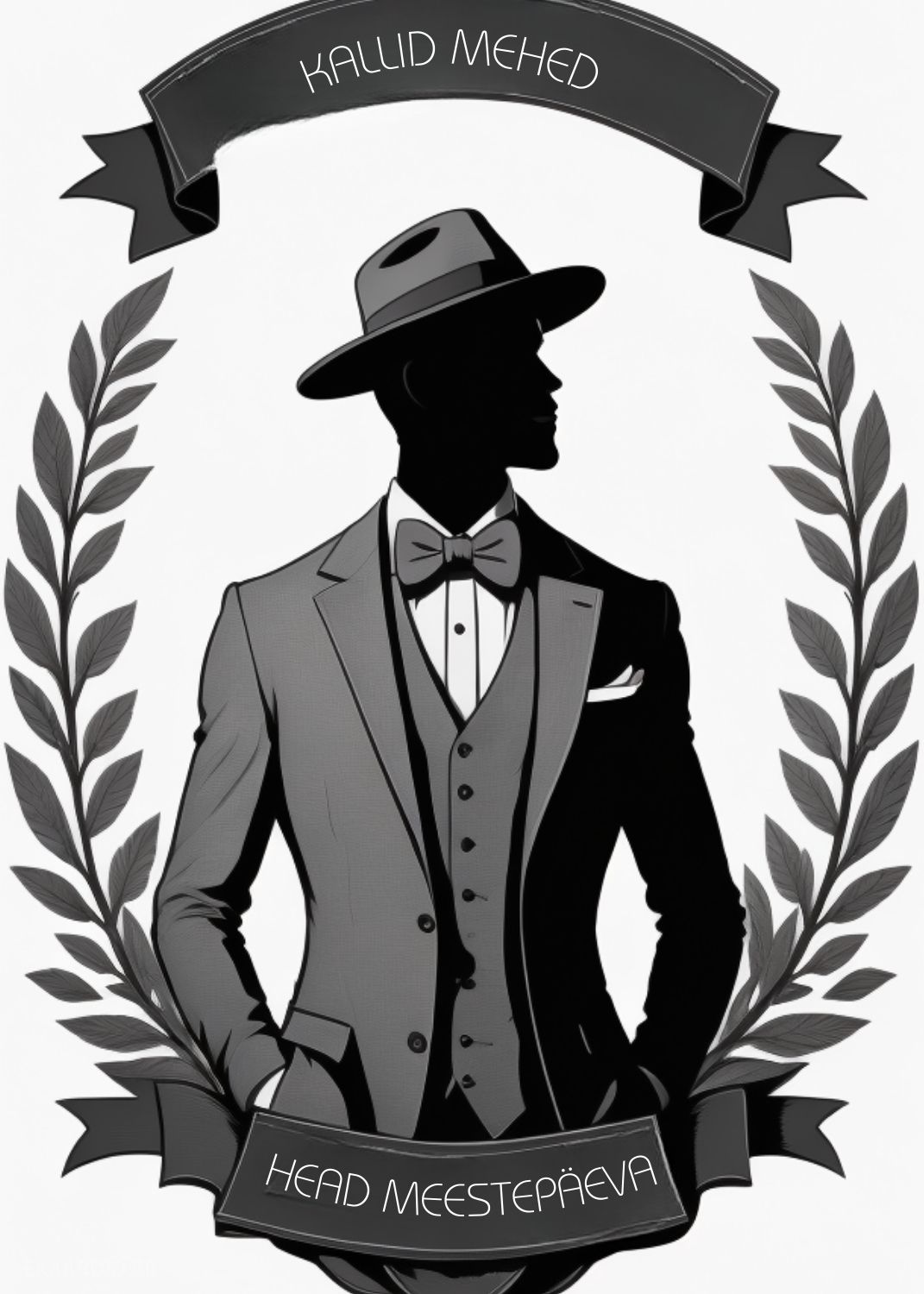 Elegantne meestepäeva kaart