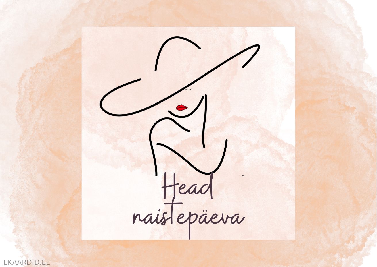 Elegantne naistepäeva kaart