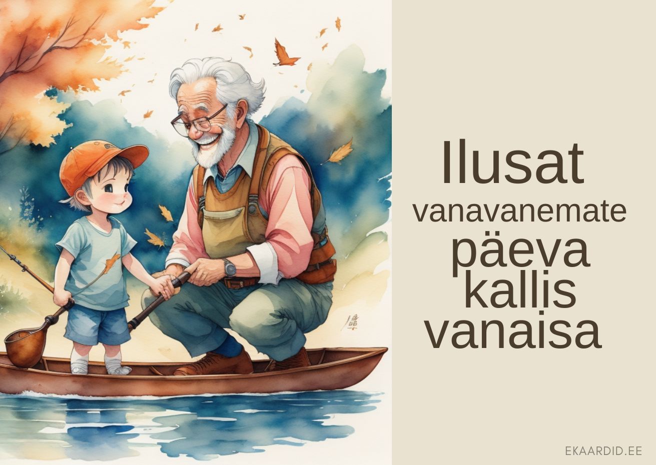 Soojad sügisvärvides vanavanemate päeva tervitused