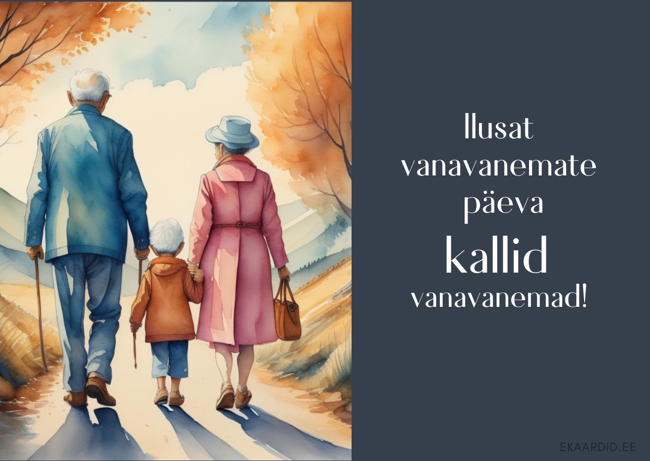 Sügisene vanavanemate päeva kaart