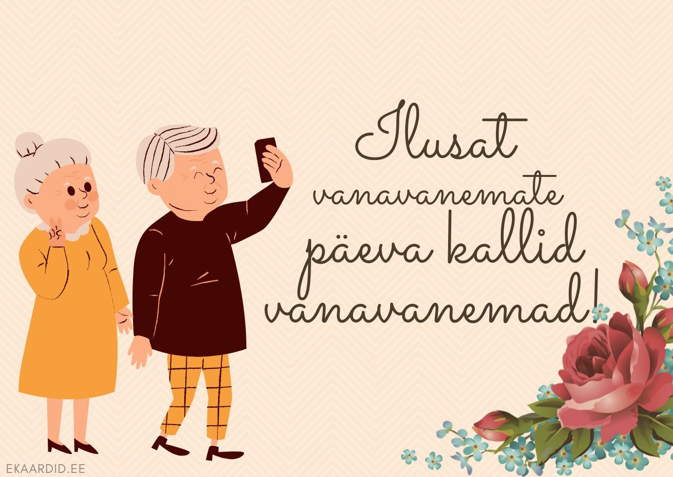 Vanavanemate päeva kaart: ilusad mälestused