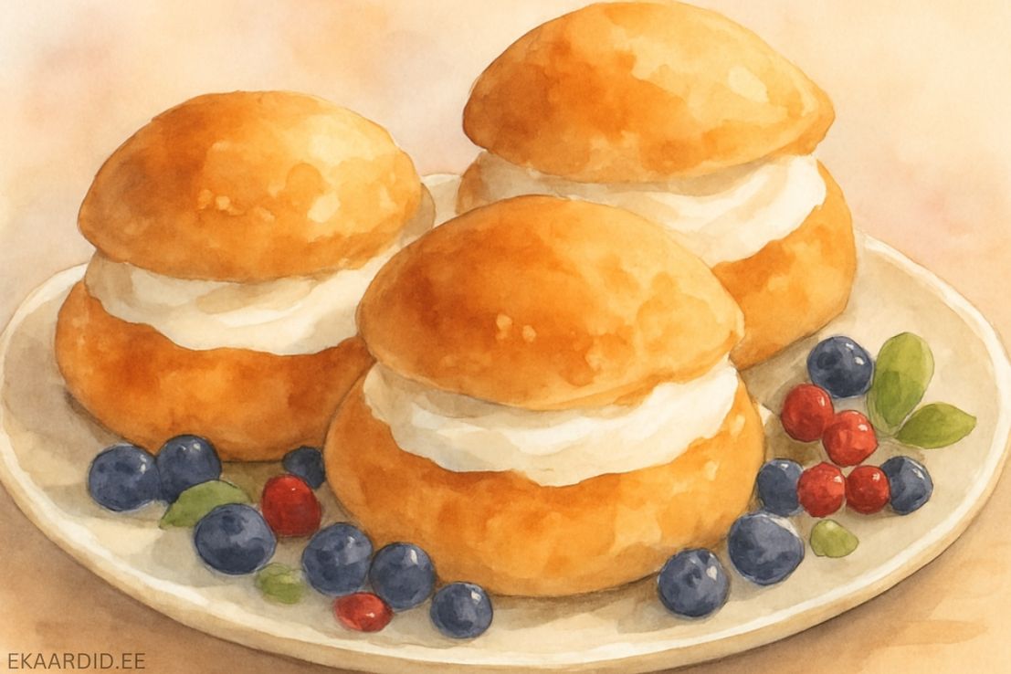 Head Vastlapäeva kaart marjadega